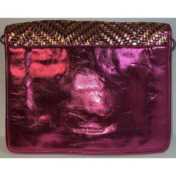 Melie Bianco Weaved Convertible Crossbody/Clutch/ Shoulder Bag Eco Friendly Bag - Picture 4 of 6